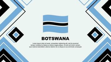 Botswana Flag Abstract Background Design Template. Botswana Independence Day Banner Wallpaper Vector Illustration. Botswana Background