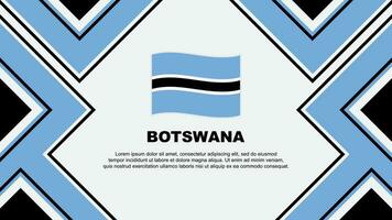 Botswana Flag Abstract Background Design Template. Botswana Independence Day Banner Wallpaper Vector Illustration. Botswana Vector