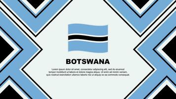 Botswana Flag Abstract Background Design Template. Botswana Independence Day Banner Wallpaper Vector Illustration. Botswana Vector