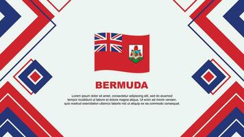 Bermuda Flag Abstract Background Design Template. Bermuda Independence Day Banner Wallpaper Vector Illustration. Bermuda Background