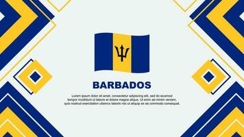Barbados Flag Abstract Background Design Template. Barbados Independence Day Banner Wallpaper Vector Illustration. Barbados Background