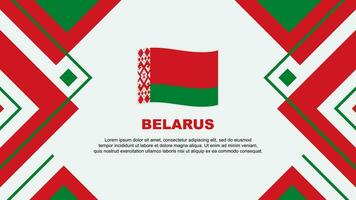 Belarus Flag Abstract Background Design Template. Belarus Independence Day Banner Wallpaper Vector Illustration. Belarus Illustration