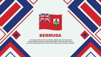 Bermuda Flag Abstract Background Design Template. Bermuda Independence Day Banner Wallpaper Vector Illustration. Bermuda Flag