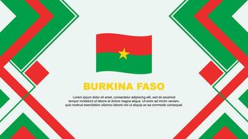 Burkina Faso Flag Abstract Background Design Template. Burkina Faso Independence Day Banner Wallpaper Vector Illustration. Burkina Faso Banner