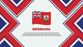 Bermuda Flag Abstract Background Design Template. Bermuda Independence Day Banner Wallpaper Vector Illustration. Bermuda Vector