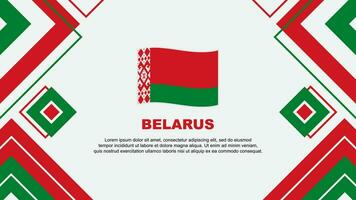 Belarus Flag Abstract Background Design Template. Belarus Independence Day Banner Wallpaper Vector Illustration. Belarus Background