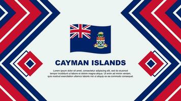 Cayman Islands Flag Abstract Background Design Template. Cayman Islands Independence Day Banner Wallpaper Vector Illustration. Cayman Islands Design