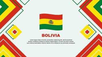 Bolivia Flag Abstract Background Design Template. Bolivia Independence Day Banner Wallpaper Vector Illustration. Bolivia Background