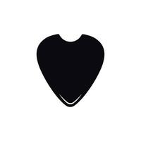 guitar pick icon vector