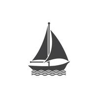 sailboat icon design vector