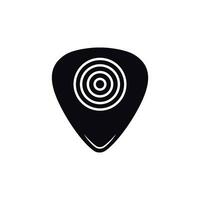 guitar pick icon vector