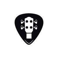 guitar pick icon vector