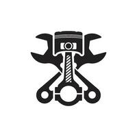 mecánico herramientas logo vector