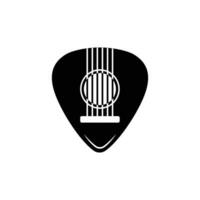 guitar pick icon vector