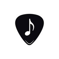 guitar pick icon vector