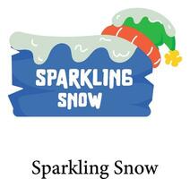 Trendy Sparkling Snow vector