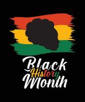 Black history month logo vector tshirt design