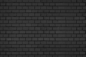 Abstract black brick wall pattern background and black backdrop, Blank copy space. photo