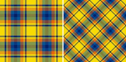 Textile background vector of check texture fabric with a tartan seamless plaid pattern.