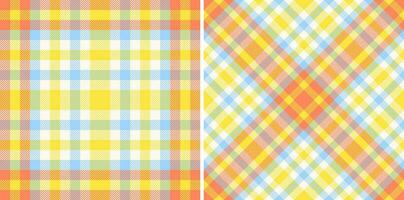Plaid vector background of tartan seamless pattern with a fabric texture check textile.