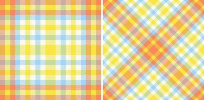 Plaid vector background of tartan seamless pattern with a fabric texture check textile.