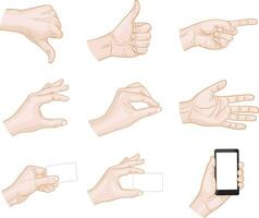 business hand gestures vector