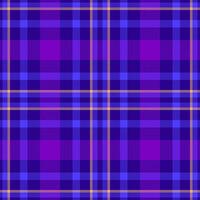 Plaid seamless pattern. Check fabric texture. Vector textile print.