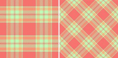 Check textile texture of tartan fabric plaid with a seamless pattern vector background.