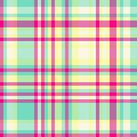 Vector texture tartan of seamless textile background with a fabric check plaid pattern.