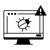 Web Hosting and Database Line Icon vector