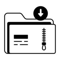 Web Hosting and Database Line Icon vector