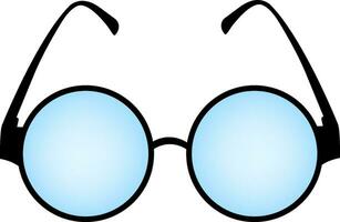 Round glasses icon vector Free Vector