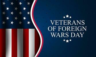 National Veterans Of Foreign Wars Day Background Vector Illustration