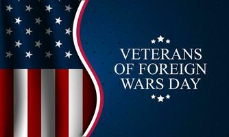 National Veterans Of Foreign Wars Day Background Vector Illustration