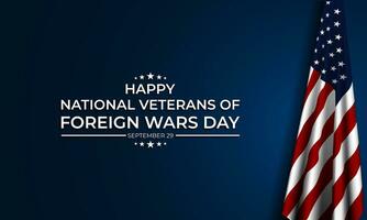 National Veterans Of Foreign Wars Day Background Vector Illustration