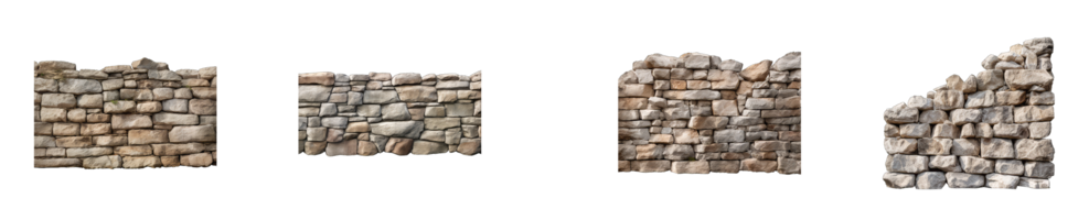 AI generated stone arched in png