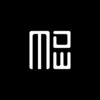 mdw letra logo vector diseño, mdw sencillo y moderno logo. mdw lujoso alfabeto diseño
