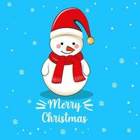 New Year, Christmas card, stickers with cute snowmen in cartoon style. vector