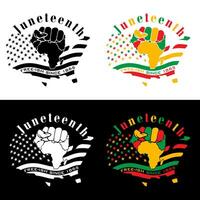 Black freedom juneteenth shirt design vector