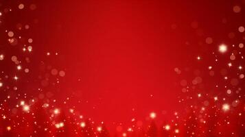 AI generated Christmas red background photo