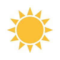 Sun icon vector for your web design, logo, UI. illustration