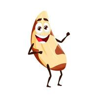 Cartoon brazilian nut keto food vector character