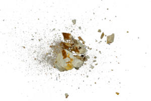 rock explosion with particle and dust png