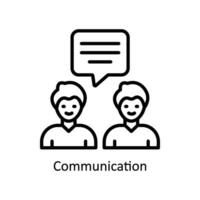 Communication vector  outline Icon  Design illustration. Business And Management Symbol on White background EPS 10 File