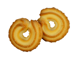 Ring Kekse isoliert. lecker Snack Element png