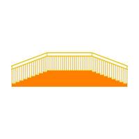 Flat illustration of stairs on isolated background vector