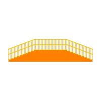 Flat illustration of stairs on isolated background vector