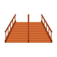 Flat illustration of stairs on isolated background vector