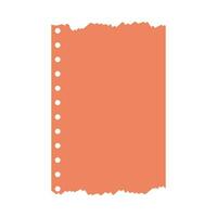 Flat illustration of torn paper on isolated background vector