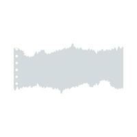 Flat illustration of torn paper on isolated background vector